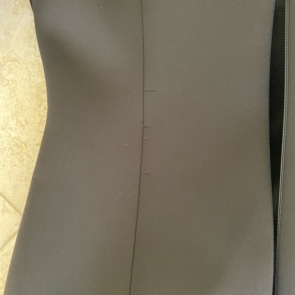 Jovani Asymmetrical Neckline Cocktail Dress Scuba Stretch Black 14 - Picture 7 of 9